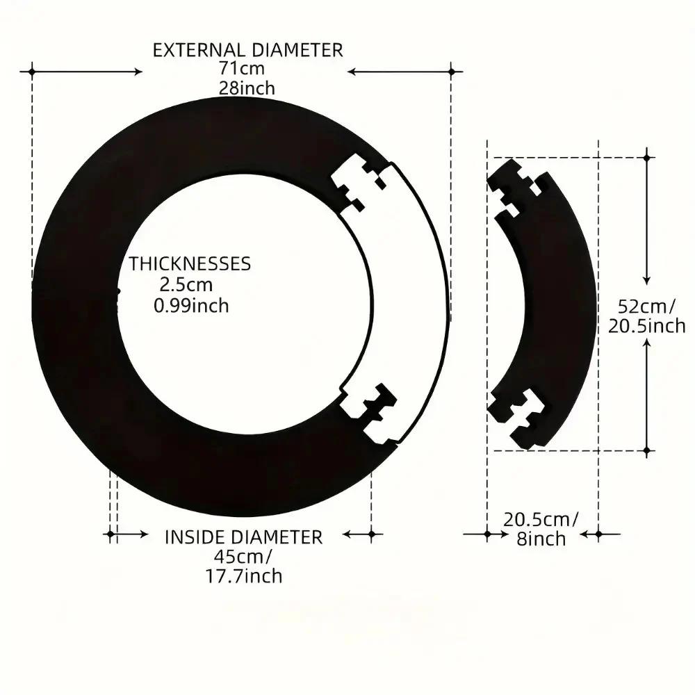 Dart Board Surround Ring Lightweight EVA Dartboard Surround Removable Durable Splicing Dart Board Wall Protector Darts Accessory