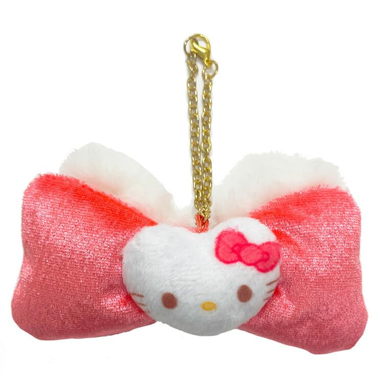Sanrio Characters Fluffy Ribbon Bag Charm [I-UP] (Hello Kitty)