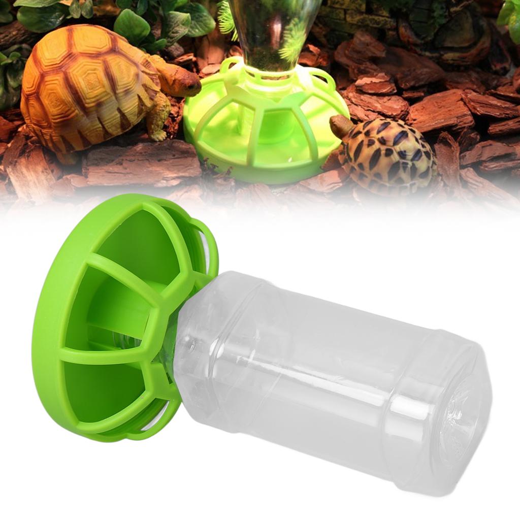 Reptile Water Bottle Automatic Feeder Waterer Dispenser with Water Bottle for Tortoise