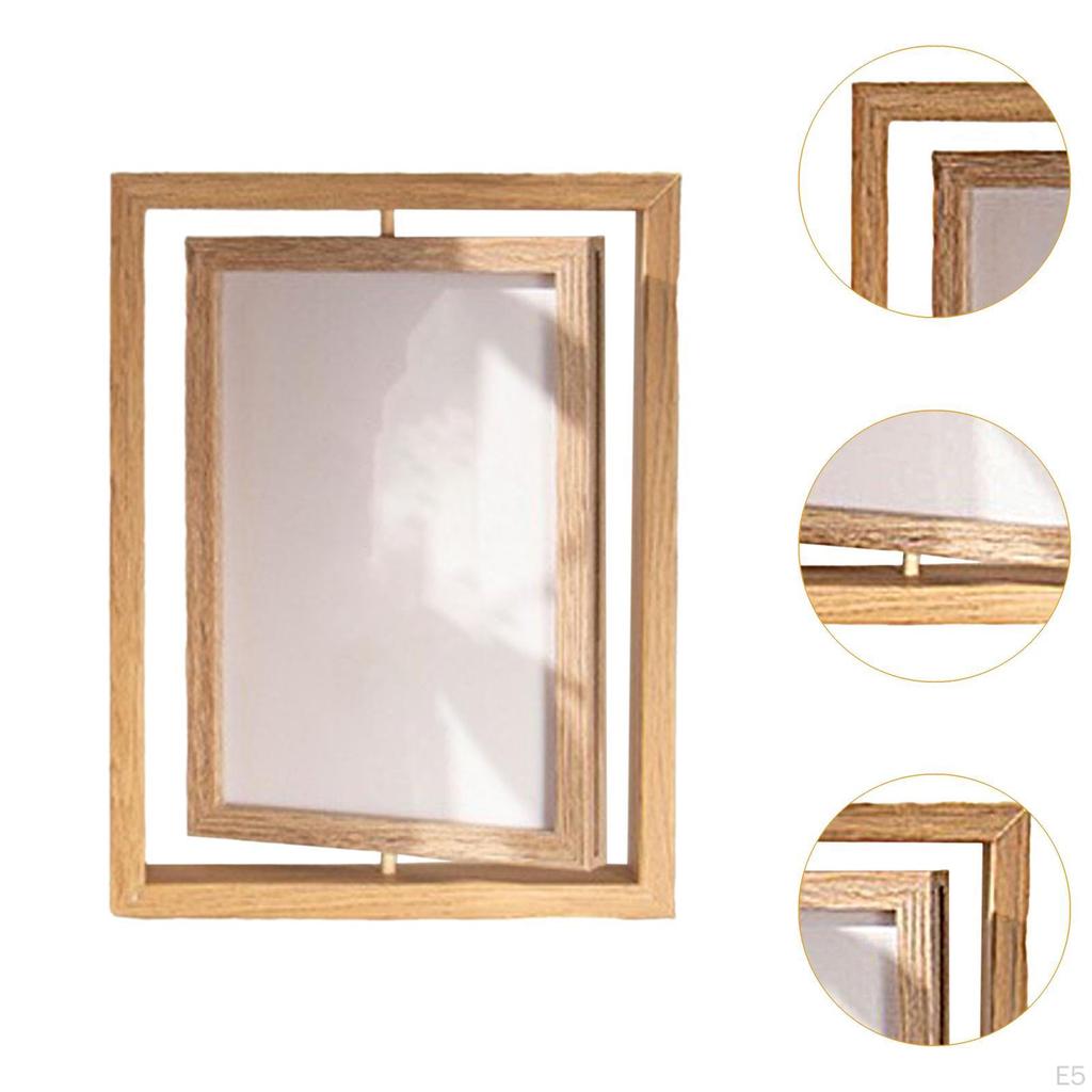 Creative Double-Sided Photo Frame, Modern Crafts, Display, Rotating Frame for TV