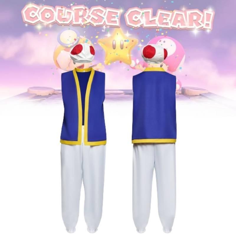 Costume da Cosplay di Mario Bros Comodo Unisex Uniforme Fantasy Per Halloween