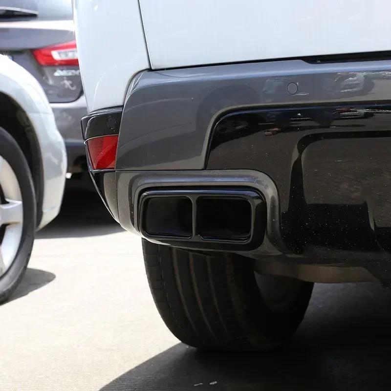 For Land Rover Range Rover Sport P400 Stainless Steel Car Tail Pipes Silence Cover Exhaust Pipe Cover Stickers Car Accessories