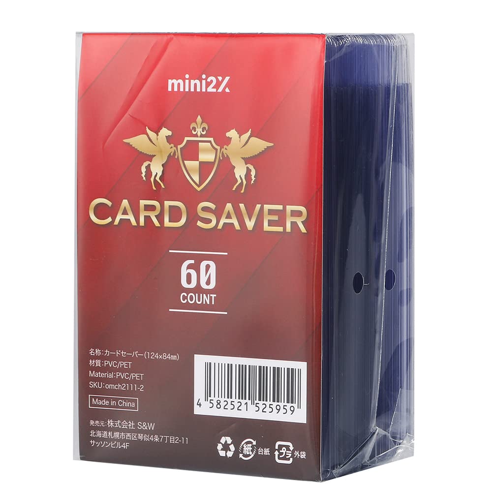 

mini2x TCG Card Saver Top 60 PSA BGS Certified Sleeves, Loader, 124x84mm, Sleeves,