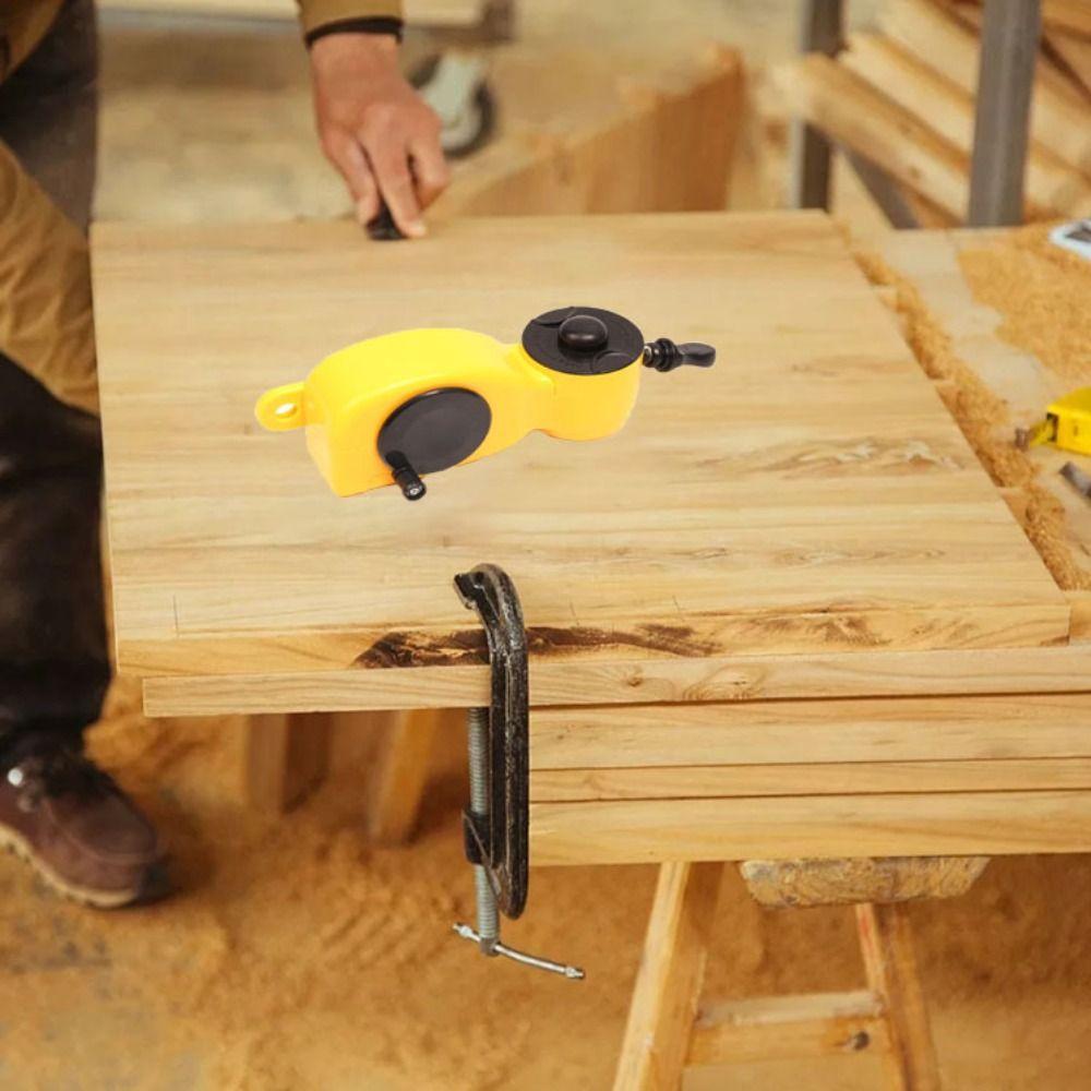 Self-winding Reel Manual Ink Marker Chalk Lines Scriber Ink Fountain Woodworking Tool Woodworking