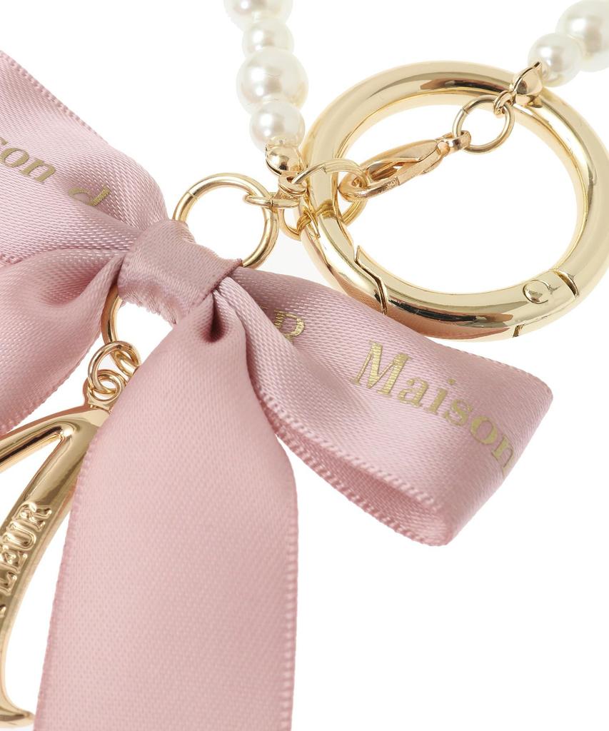 Maison de Fleur Initial Ribbon Pearl Charm for 08000561100 T Women,