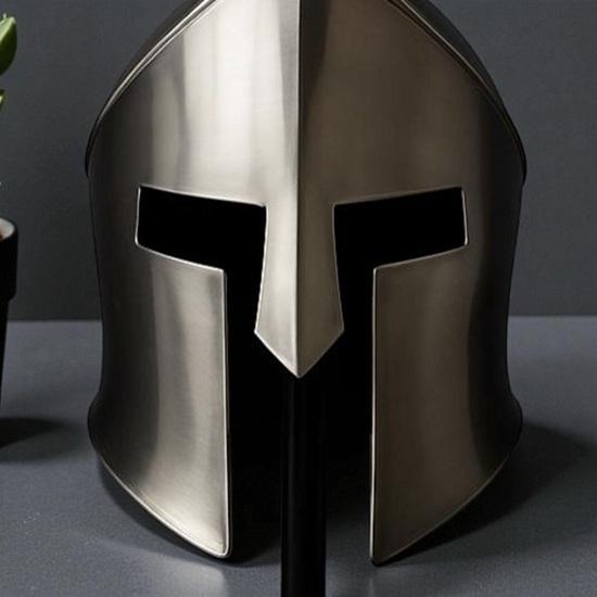 Spartan Warrior Helmet Medieval Greek Corinthian Helmet Handmade Metal Armor Spartan Costume Prop Gift for Him