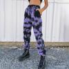 Fashion Women's Casual High Elasticity Tie-Dyed Elastic Band Pants With Pockets