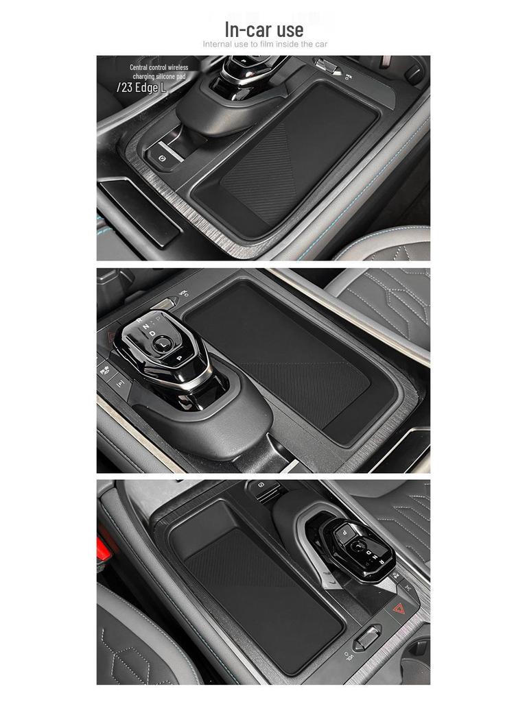 Ford Edge 23 Kabellose Lade Silikonmatte: Rutschfeste Aufbewahrungsmatte für die Mittelkonsole