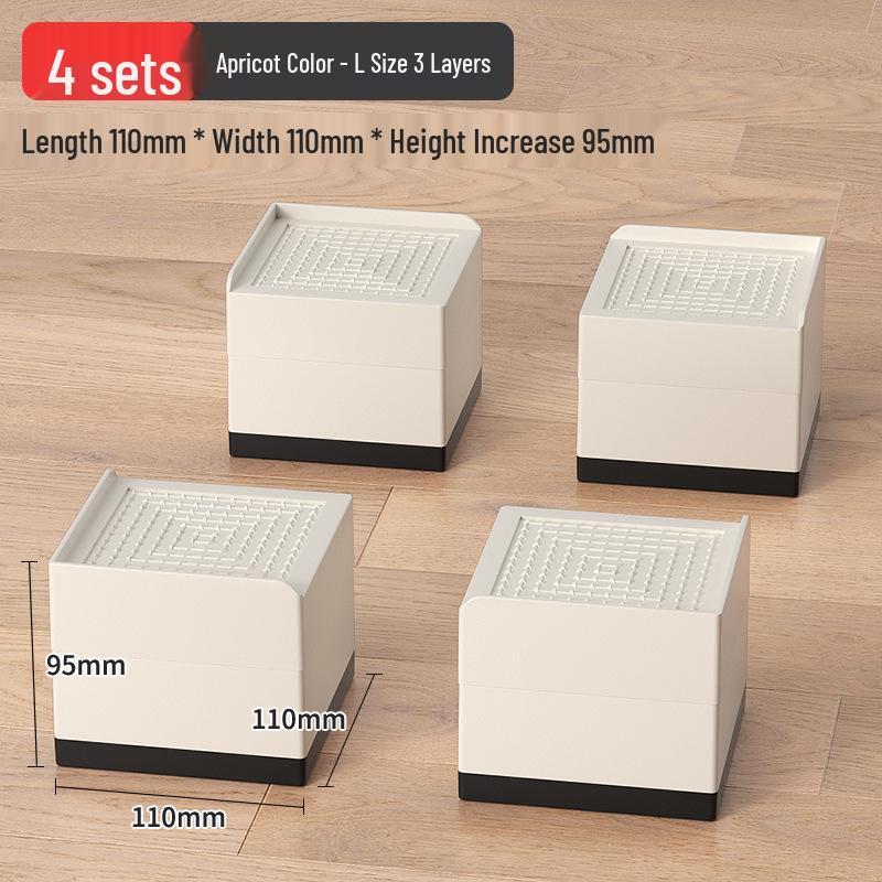 Universal Furniture Heightening Pads: Nail-Free, Stable, Moisture-Proof for Tables & Chairs