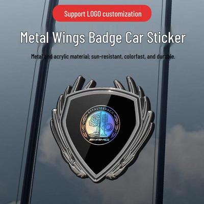 Metall-Flügel-Emblem-Aufkleber für Mercedes GLA35/G45 AMG Karosserie Seitenfenster