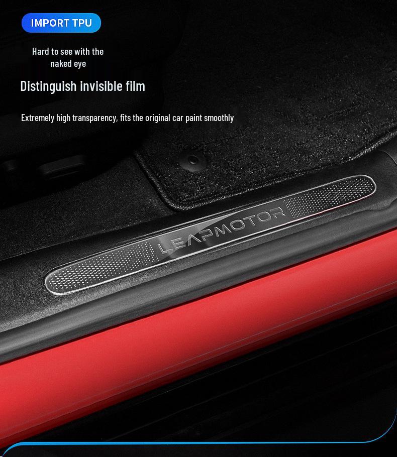 Leapmotor C11/C01/T03 Door Sill Plate TPU Protective Film