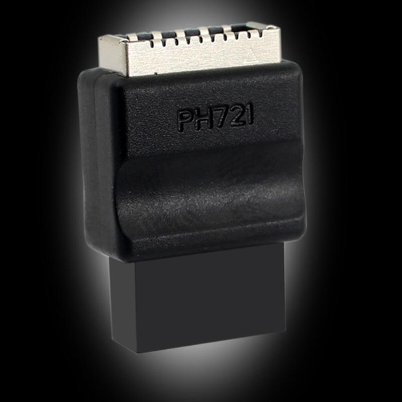 USB 2.0 9Pin to Type Header Adapter Front Panel Connectors Motherboard USB 9Pin to Type for Desktop Motherboard