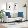Sofa Cushions 2 Pieces Blue 60 X 60 Cm Cord Fabric