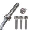 M3/M4 Thread External Hexagon Bolts Screws Set Stainless Steel Allen Head Bolt Screw Hex Socket Cap Nuts Furniture Fasteners