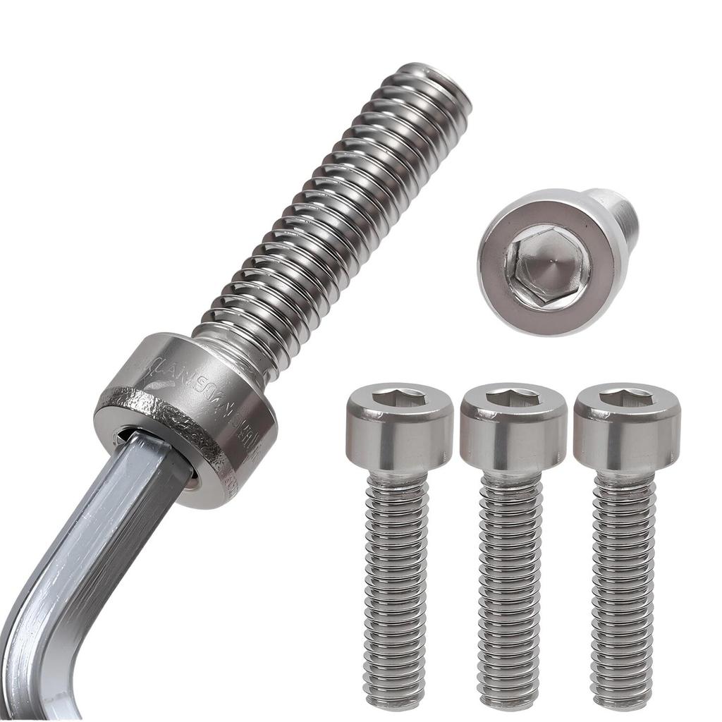 M3/M4 Thread External Hexagon Bolts Screws Set Stainless Steel Allen Head Bolt Screw Hex Socket Cap Nuts Furniture Fasteners
