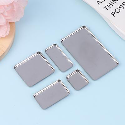 1/2/3/4/6Pcs Empty Eyeshadow Tin Pans Makeup Palettes Empty Square Palette Aluminum Cases Pans For Powder