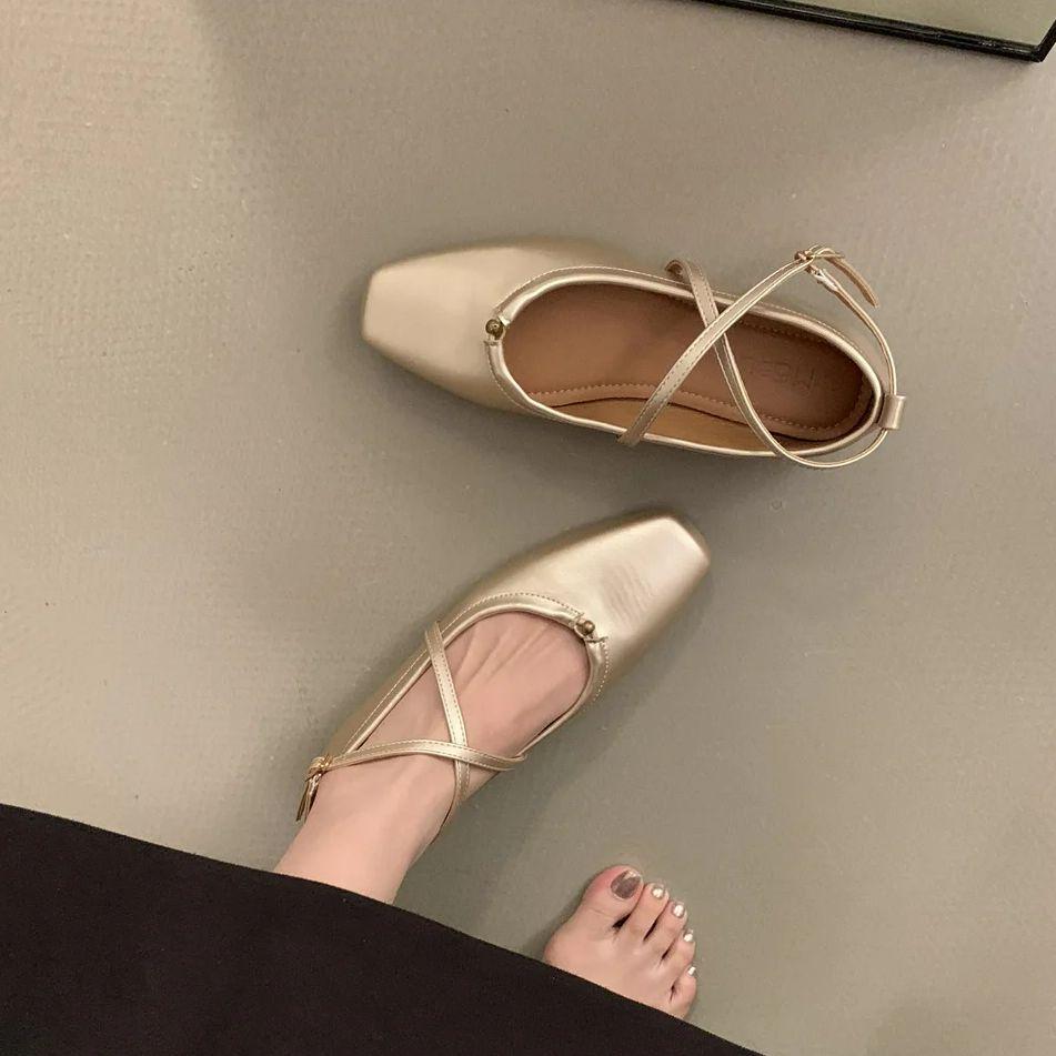 Fashion Bailamos Women Casual Flats Ballerina Shallow Round Toe Ballet Flat Shoes Comfortable Soft Boat Shoes Loafers Women Slip On Side
