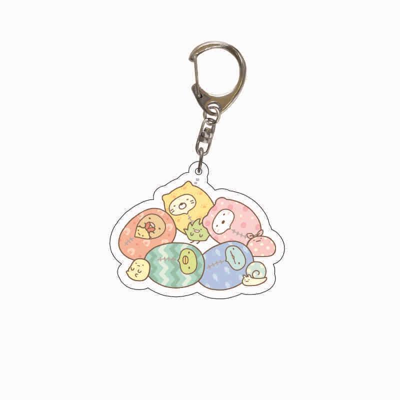 Acrylic Keychain: Japanese San-X Corner Creatures Anime Pendant for Backpack