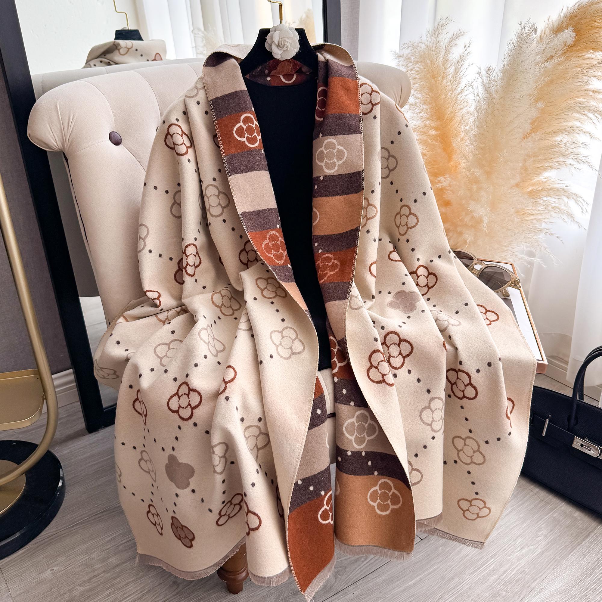 

Women S Winter Versatile Trendy High-End Feel Faux Sheepskin Office Air Conditioner Scarf Thickened Warm Neck Warmer
