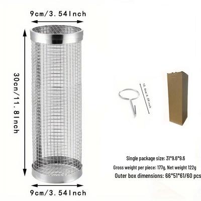 Rotating Stainless Steel BBQ Grilling Basket