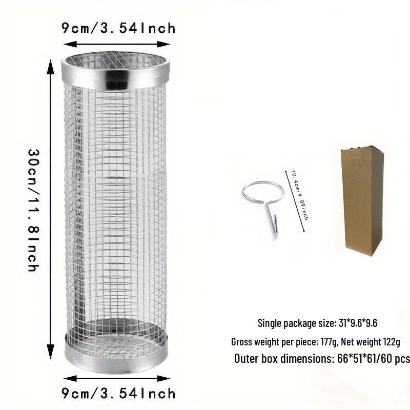 

Rotating Stainless Steel BBQ Grilling Basket