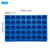 PATIKIL 20ml Autosampler Vial Racks, Set of 4, 40-Cavity Stackable Vial Tray Holder, Test Tube Stand for Microcentrifuge Tubes, Blue