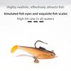 Jumping Fish Lure Lead Anti-Snag Rotating Soft Bait with Hooks for Mandarin Fish Bass Catfish Sea Fishing Black Pit Fishing