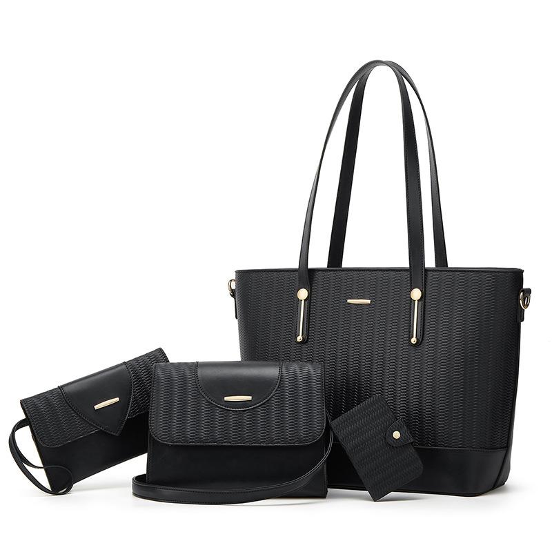 

Women S Bag Bag Casual Versatile Trend Export Oblique Span Bag Fashion Child And Mother Bag чорний