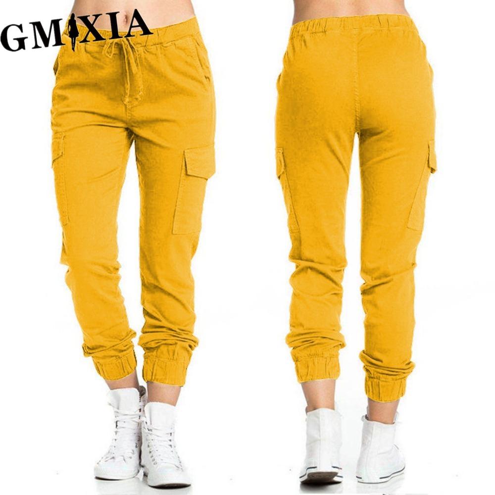 

GMXIA Женские Модные Повседневные Однотонные Брюки и Капри с Принтом XXXXXL жёлтый