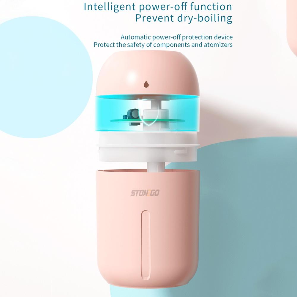 330ml Portable USB Car Humidifier Cool Mist for Bedroom Office Travel Anti Dry Air Personal Humidifier