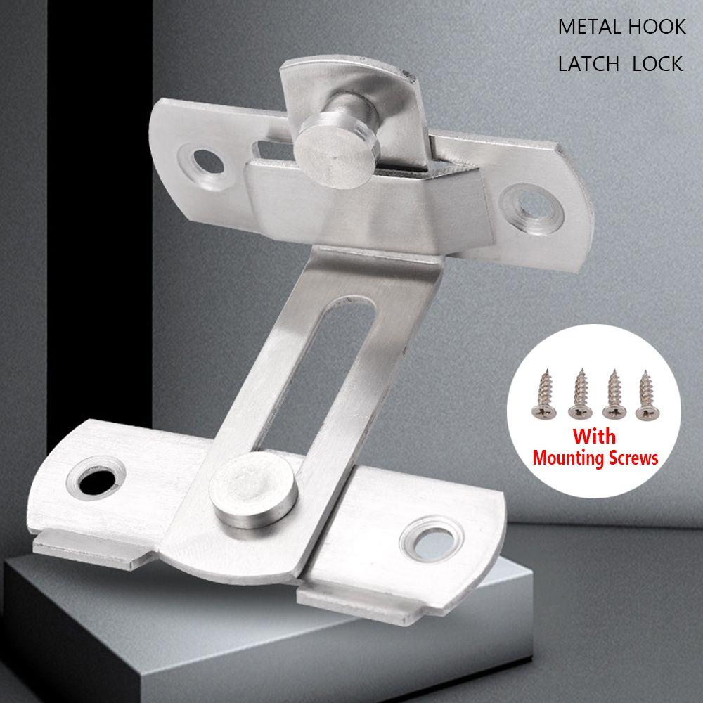 Buckle Window Right Angle Stainless Steel Theftproof Barn Latch Cabinet Lock Door Hasp