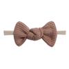 Tie Children'S Bow Headband Solid Color Knitted Waffle Baby Baby Headband Hair Accessories 2526