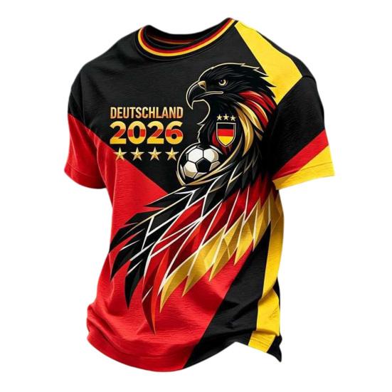 Men Soccer Fans T-shirt Football T-Shirt German Team 2026 XXXL