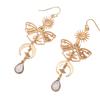 Retro Moths Moon Sun Jewel Pendant Earrings Ladies Charm Personality Combination Cutout Pattern Jewelry