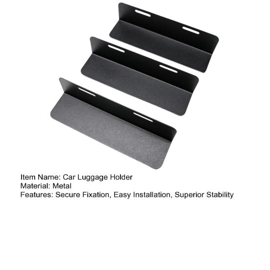 3Pcs Universal Car Trunk Organizer Anti-Slip Dividers with Heavy-Duty Straps