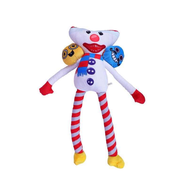 Poppy Playtime 3 Christmas Snowman Clown Plush Toy 100 cm белый