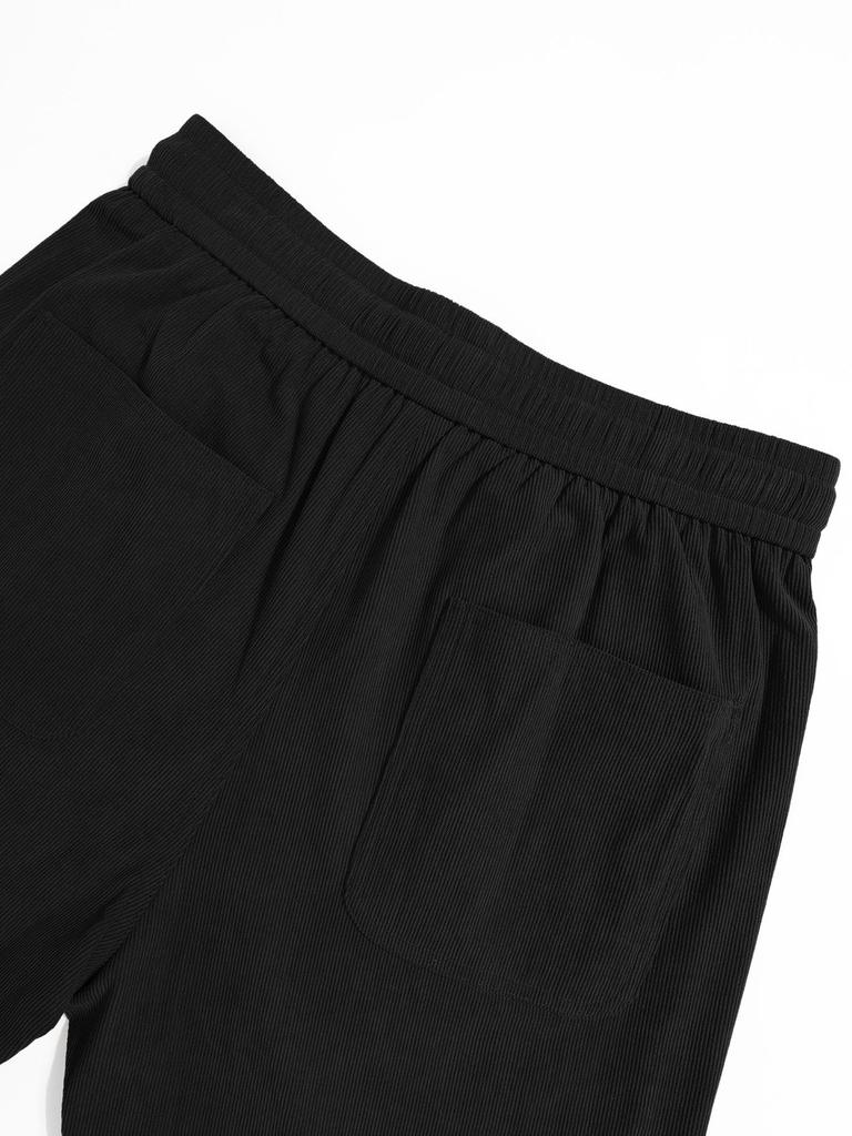 Men's Retro Corduroy Straight-Leg Pants - Spring/Summer Collection