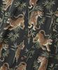 OUTSTANDING Hawaiian Open Collar Half Shirt Bamboo Tiger_Black