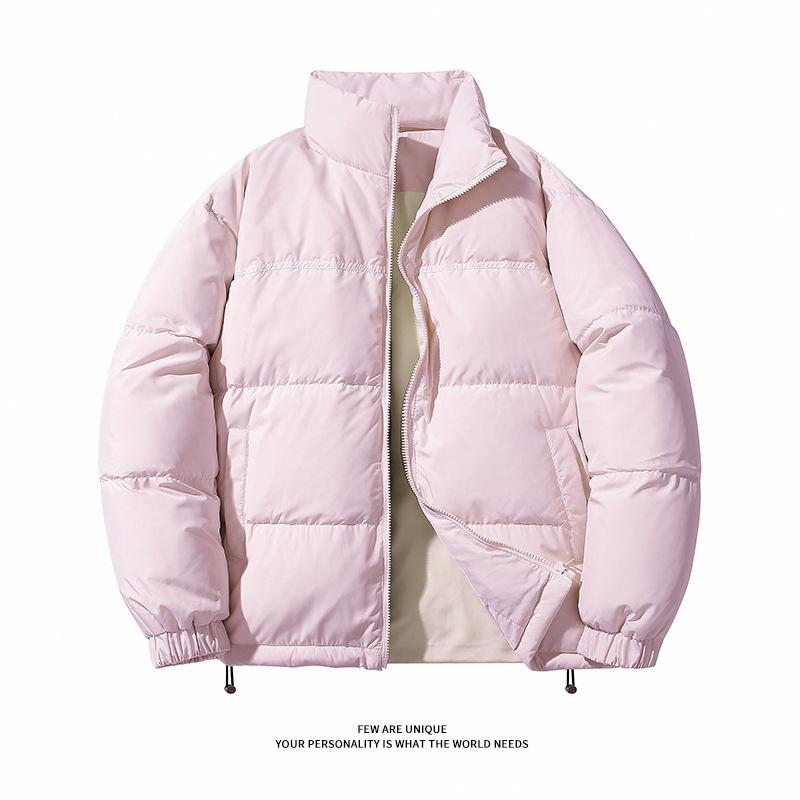 Winter New Warm Thickened Down Jacket Men's Bread Jacket Trendy Brand Short Stand-up Collar Handsome White Duck Down Jacket