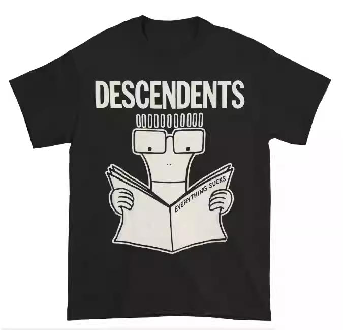

Descendents Хардкор Панк Рок Европейский и Американский Стиль Уличный Свободный Мужской Хлопковый Топ Футболка с Коротким Рукавом и Принтом 4XL