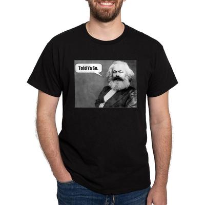 CafePress - Karl Marx - Klassisches Baumwoll-T-Shirt Schwarz