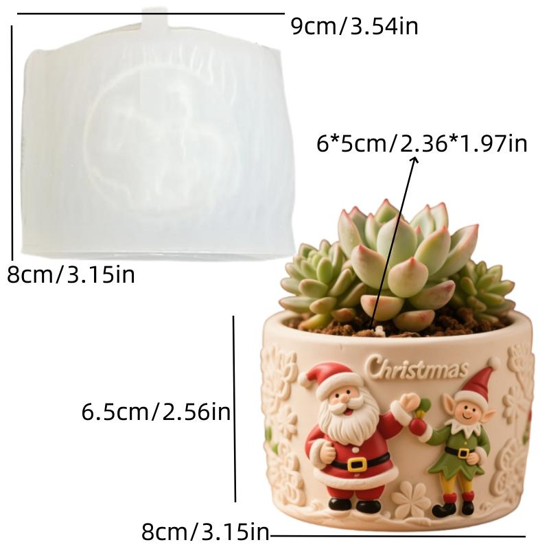 Mushroom Vase Resin Silicone Mold Christmas Decor Mushroom Flower Pot Concrete Mould Christmas Gift Mushroom Vase Gypsum Molds