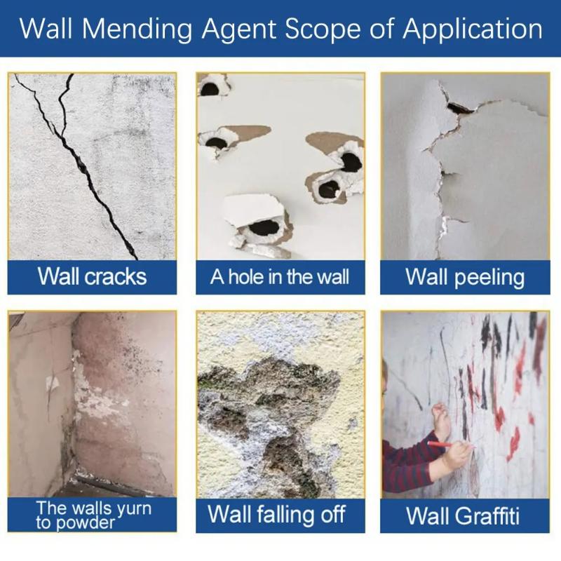 Wall Mending Agent Ceramic Tile Scratch Repair Paste Waterproof For Home Wall Crack Restoration