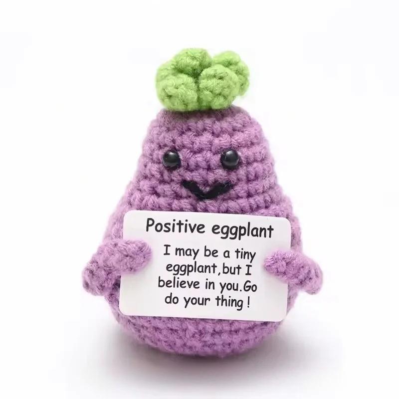 Handmade Doll with Card - Positive Energy Funny Ornament, Christmas Birthday Gift for Home Room Decoration