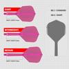 TARGET K-FLEX FLIGHT NEON SHAPE/NO6 (Neon Color Shape) (Pink, 26mm)