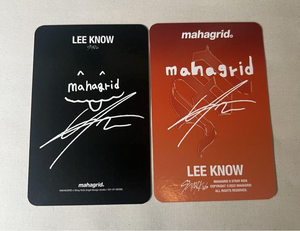 [USED] straykids.Skiz.leeknow.Reno.Trading cards.mahagrid.