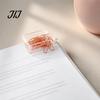 Creative Stationery for Notebooks 10PCS Rose Gold Metal Paper Clips, Decorative Cartoon Shape Durable Fasteners Bookmarks, Documents Organizers Office