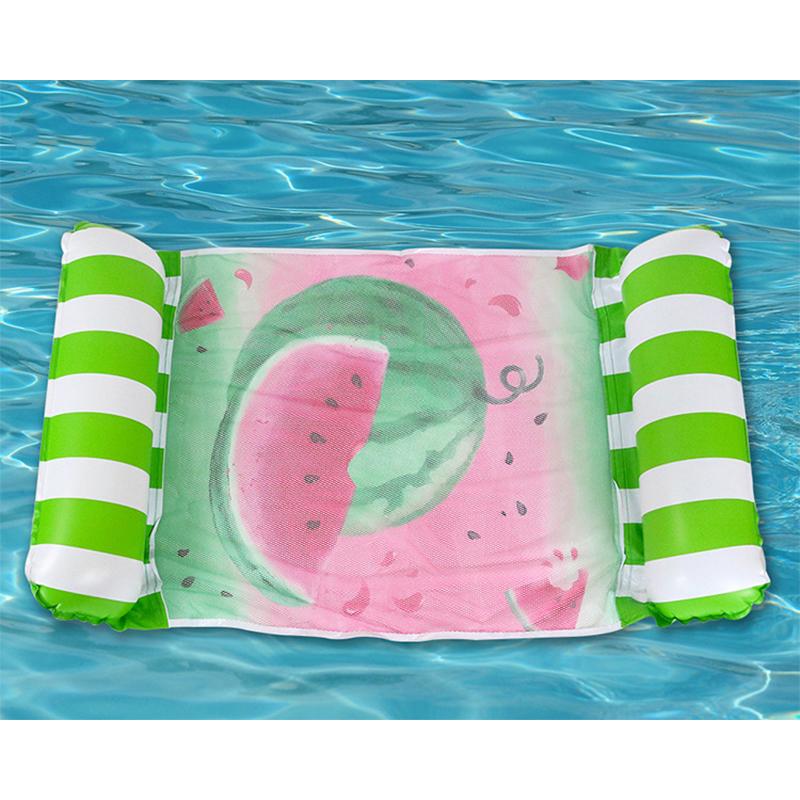 

Pvc New Cartoon Pattern Inflatable Floating Row Foldable Water Chair Lounge StyleF