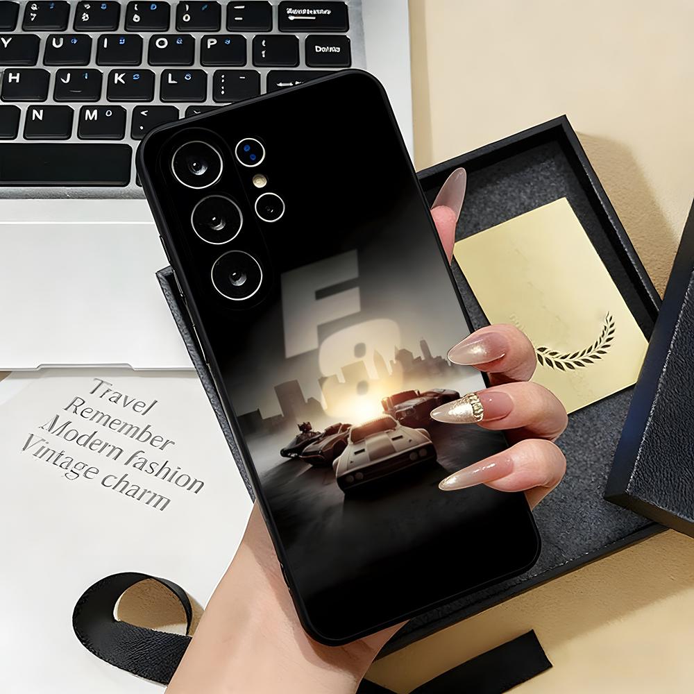 

F-fast And F-Furious Phone Case For Samsung S26 S25 S24 FE S23 S22 S21 Plus S20 Ultra Note20Ultra Black Soft Shell Galaxy S20