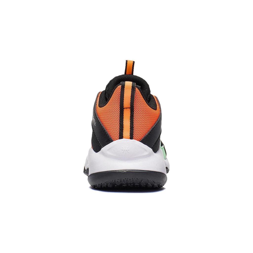 Li Ning Breathable Cool Shock Absorbing Durable Low Top Kids Basketball Shoes Kids Sneaker Black YKBT064-7